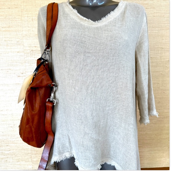 Campomaggi “Catullo Laser Drop Bag” in studded cognac leather. New with tags! - Picture 9 of 11